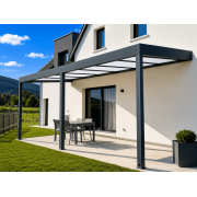 Pergola Adossée V3 Toit Polycarbonate 7x3m