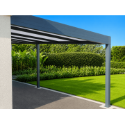 Carport V3 Polycarbonate 32mm Adossé 8x3.5m