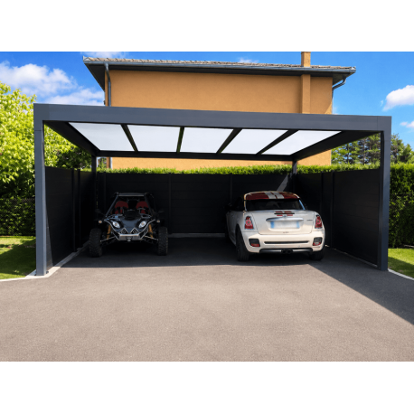 Carport Aluminium V3 Polycarbonate 32mm 6x6m