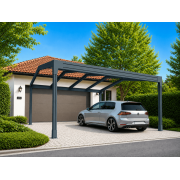 Structure Seule Carport Autoporté 6x5m V3 2 Pentes