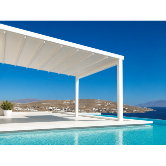 Pergola Toile Rétractable S-Luxe Sauleda® Adossée Electrique