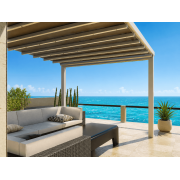 Pergola Toile Rétractable Grande S-Luxe Sauleda® Adossée 3x5.5m
