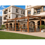 Pergola Toile Rétractable S-Luxe Soltis w96 Ferrari® Auto-Portée Terrasse Restaurant
