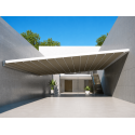 Pergola Toile Rétractable Grande S-Luxe Sauleda® Technical Étanche Entre 2 Murs Électrique (Télécommande) Sur Mesure