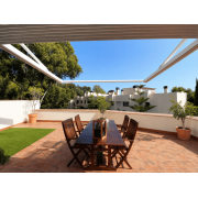 Pergola Suspendue (Bras de Supports) Toile Rétractable S-Luxe Sauleda® Technical Etanche Electrique