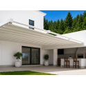 Pergola Toile Rétractable S-Luxe Ferrari® Soltis W96 Étanche Suspendue (Bras de Supports) Électrique (Télécommande) Sur Mesure