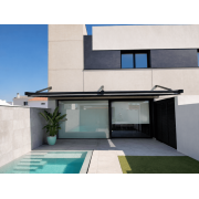 Pergola Suspendue (Bras de Supports) Toile Rétractable S-Luxe Soltis w96 Ferrari® Etanche Electrique