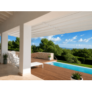 Pergola Suspendue (Bras de Supports) Toile Rétractable S-Luxe Soltis w96 Ferrari® Etanche Electrique