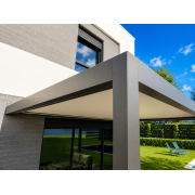 Pergola bioclimatique S3 4x3 autoportée sans visserie apparente