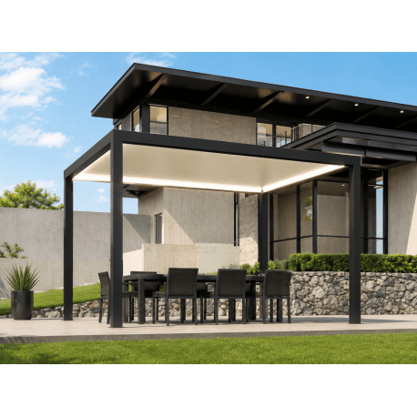 Pergola bioclimatique S3 4x3 autoportée