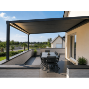 Pergola toile enroulable 4x4 led