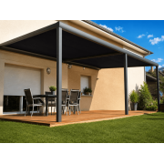 Pergola toile enroulable solaire Dickson