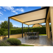 Led coffre avant pergola toile enroulable 7x4