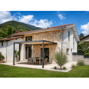 	Pergola toile enroulable 4x3 dickson micro-perforée