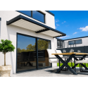 Brise Soleil Horizontal Bioclimatique Lames Orientables Aluminium Sur Mesure pour Baie Vitrée, Fenêtre, Terrasse, Porte d'Entrée