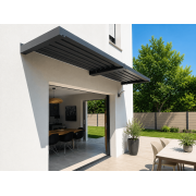 2x2x1.01m Brises Soleil Horizontaux Suspendus Lames Orientables Manuelles