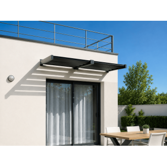 Brise Soleil Horizontal Lames Fixes Gris Anthracite 7016