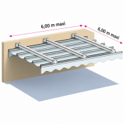 Dimensions max pergola toile rétractable entre 2 murs