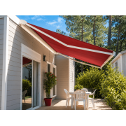 Store banne toile acrylique rouge