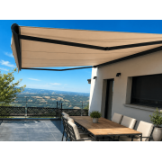 Store banne 5m électrique toile beige
