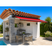 Store banne 7016 4x3 coffre intégral lumière led