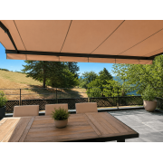 Store banne led terrasse sur pilotis