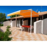 Store double pente toile orange