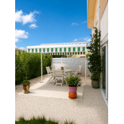 Store double pente dickson orchestra blanc/vert