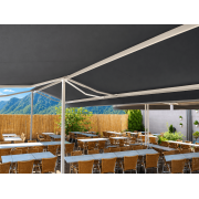Store double pente grande terrasse restaurant