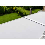  	Store de toit véranda 7.14x3.08m micro-perforé M711 champagne