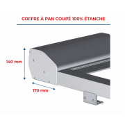 Section coffre store de toit