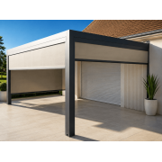 Store Screen ZIP 4.6m Anthracite Coffre 120 Toile Micro-Perforée Dickson 