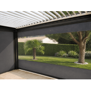 Store ZIP Manuel Coffre 105 Toile Cristal Transparent + Micro-Perforée Dickson