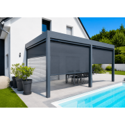 Rideau ZIP Solaire Extérieur Pergola