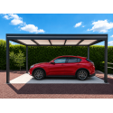 Carport Aluminium Toit Plat Panneaux Sandwich Isolant 16mm (Avec ou Sans Puits de Lumière) OBX Autoporté Sur Mesure