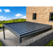 Toiture Bac Acier sur Carport Adossé 5.8x4m