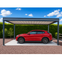 Carport Aluminium Toit Plat Bac Acier OBX Autoporté Sur Mesure