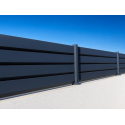 Clôture Aluminium Persiennée Lames 137x20mm CL07 Sans Vis à Vis à Visser sur Muret ou Applique (à l'Anglaise) Sur Mesure