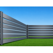 Clôture Aluminium Ajourée Lames 150x20mm à Sceller Sur Mesure