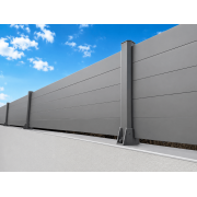 Clôture Aluminium Pleine Lames 100x20mm à Visser sur Muret ou Applique (à l'Anglaise) Sur Mesure