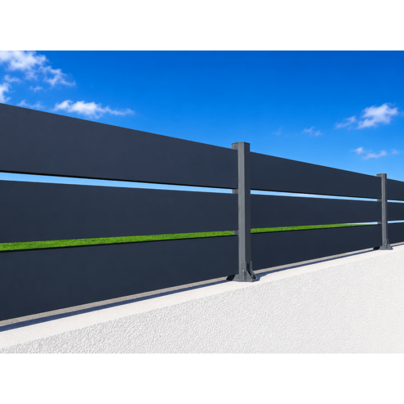 Pièces Détachées pour Clôture Aluminium Ajourée Lames 150x20mm & 100x20mm