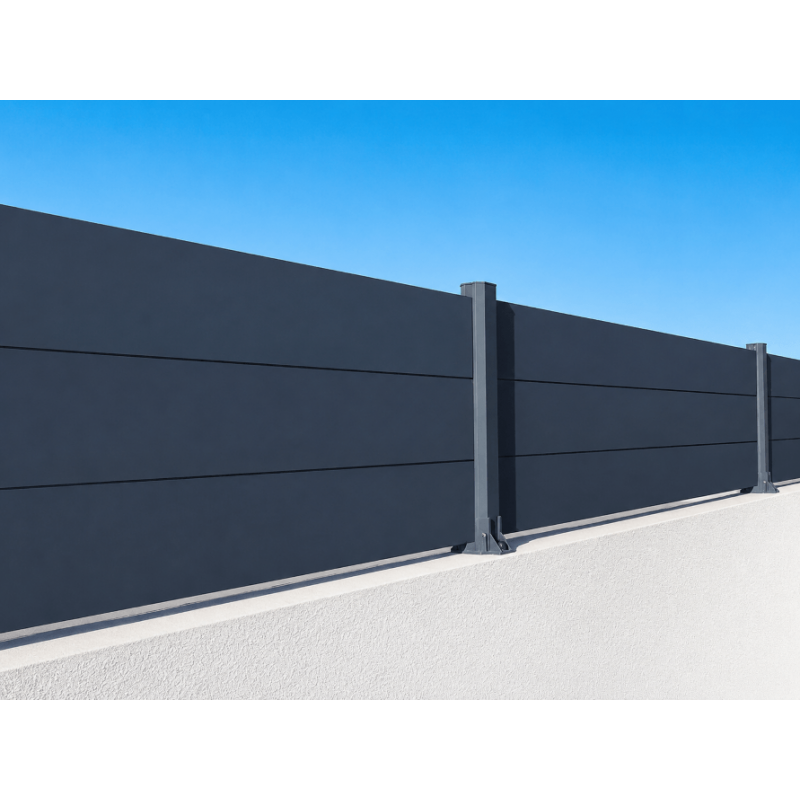 Pièces Détachées pour Clôture Aluminium Pleine Lames 150x20mm & 100x20mm