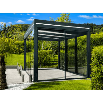 Paroi Fixe Vitrée 2.8m Pergola 
