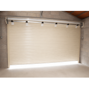 Coffre ouvert pose en applique intérieure porte de garage enroulable SOMFY 