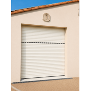 Porte de garage enroulable cherubini avec hublots