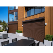 Volet roulant aluminium Somfy RAL 8014 4x2.4m