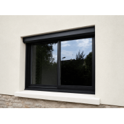  	Volet roulant aluminium Somfy RAL 8019 pose sous linteau