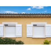 x2 Volets roulants alu solaires 1.26x1.18m