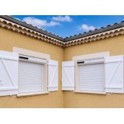 x2 Volets roulants alu solaires 1.26x1.18m