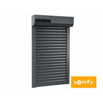 Volet roulant solaire gris anthracite 7016